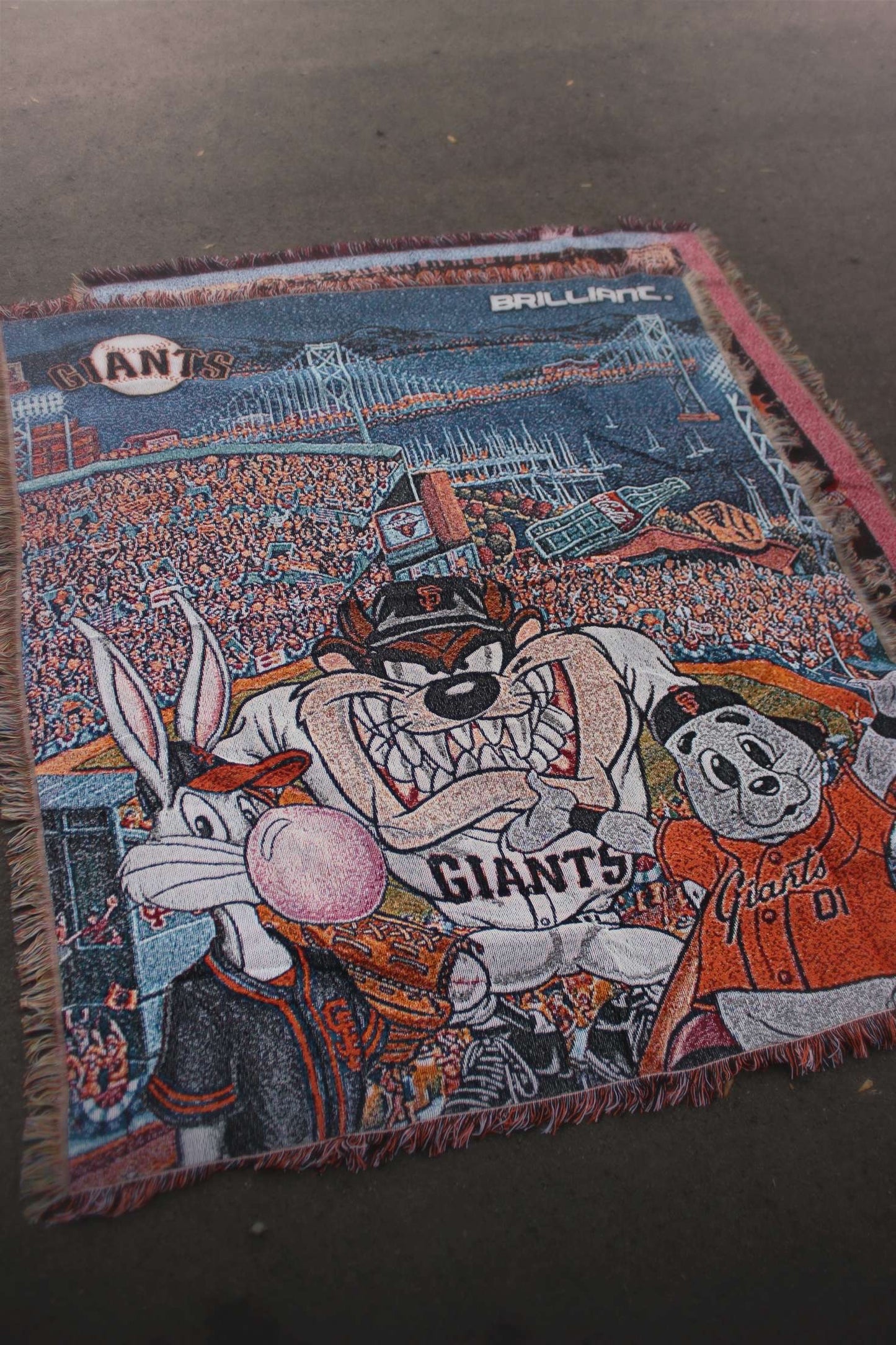 San Francisco Giants x Looney Tunes Tapestry Blanket